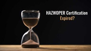 Hourglass indicating certification expiration