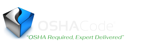 OSHACode Logo blue and gray cube logo of oshacode
