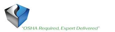 OSHACode® Logo blue and gray cube logo of oshacode®