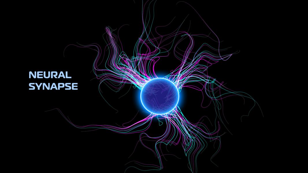Abstract representation of neural connections.