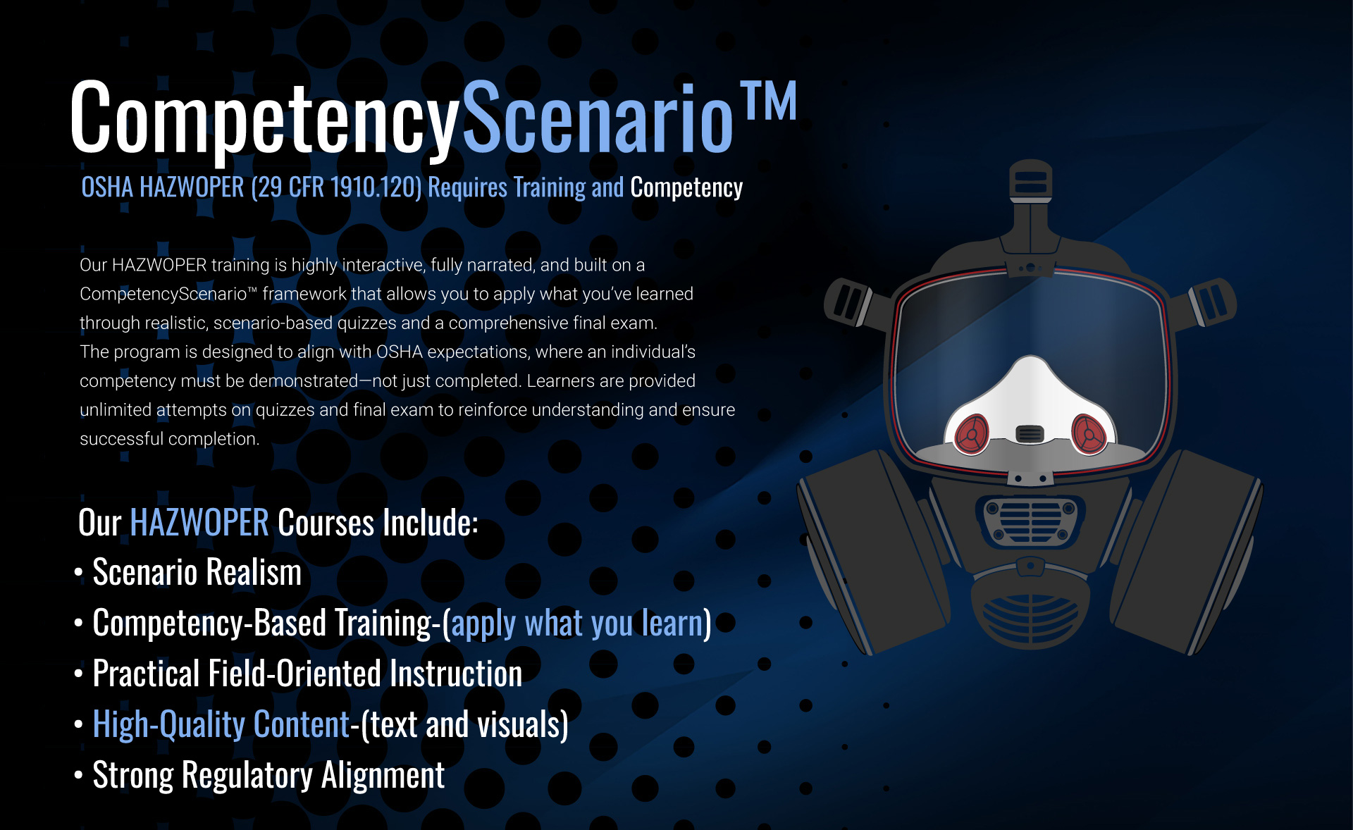 OSHA HAZWOPER training online with realistic scenarios