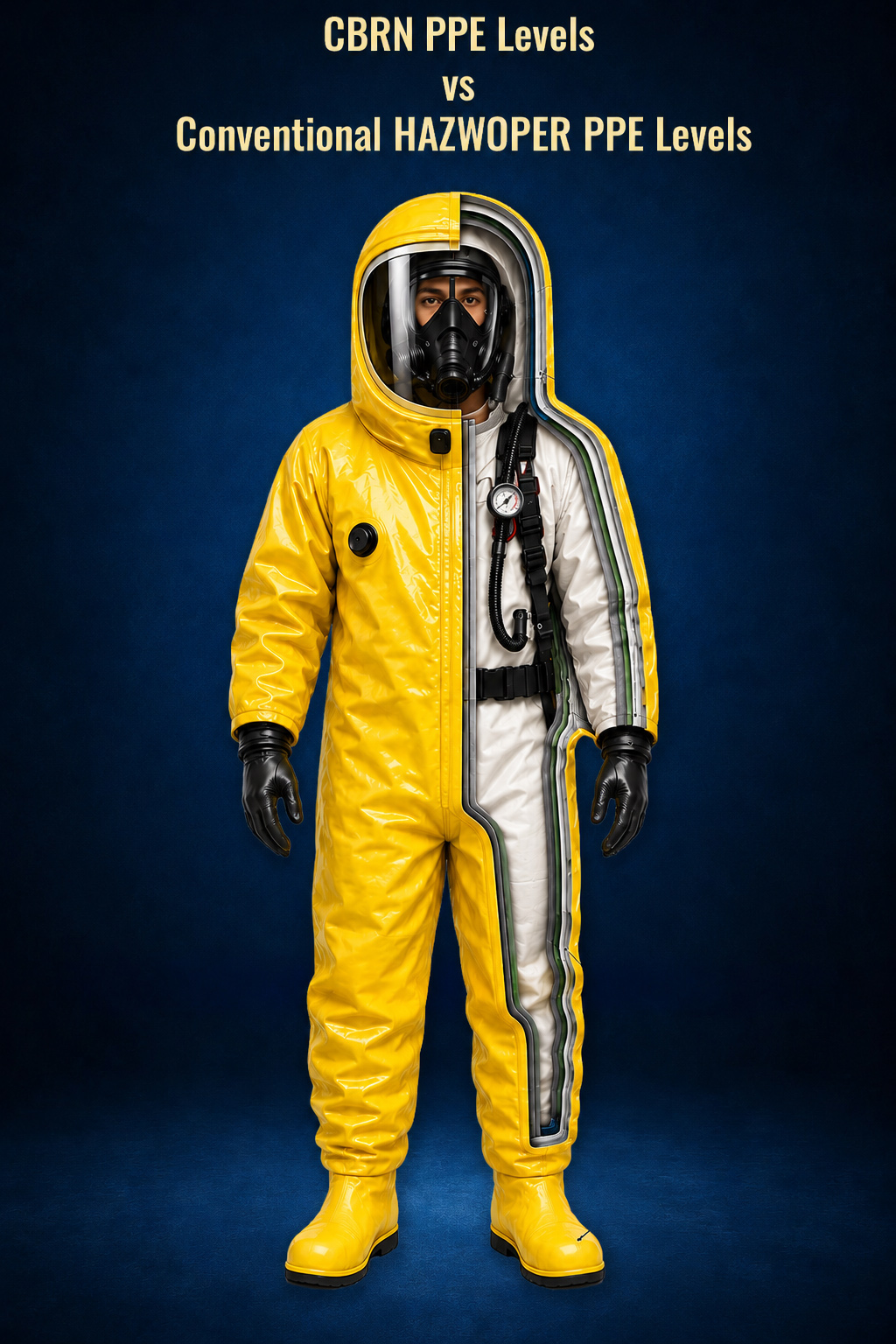 Comparison of protective equipment levels