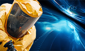 HAZMAT level A suit